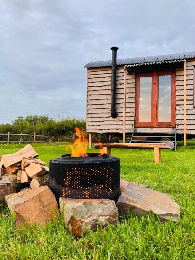 Shepherds Hut In A Private Meadow With Sea Views Hartland Kültér fotó