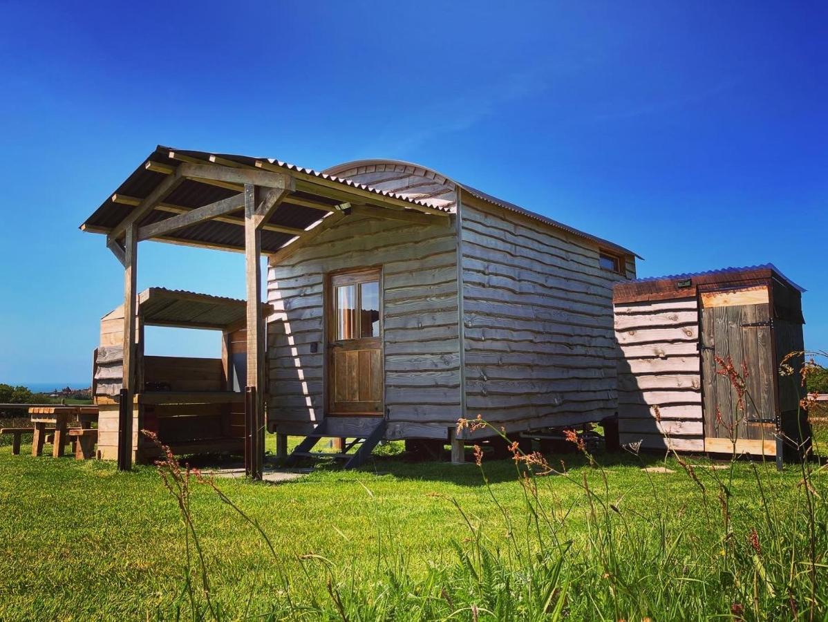 Shepherds Hut In A Private Meadow With Sea Views Hartland Kültér fotó