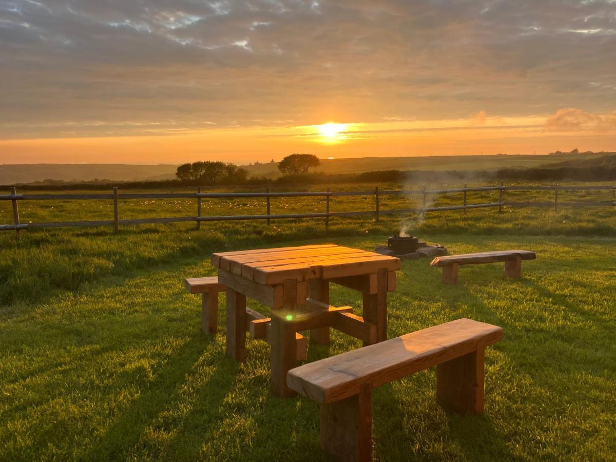 Shepherds Hut In A Private Meadow With Sea Views Hartland Kültér fotó